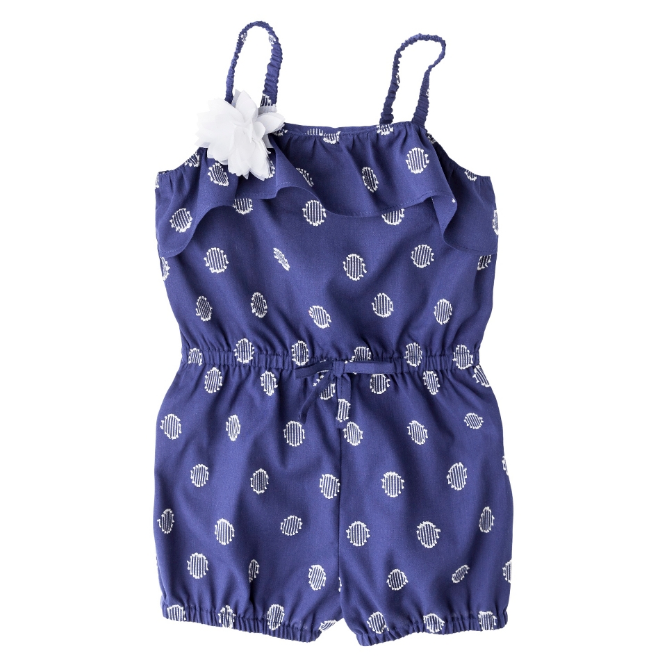 Genuine Kids from OshKosh Infant Toddler Girls Sleeveless Clipspot Romper  