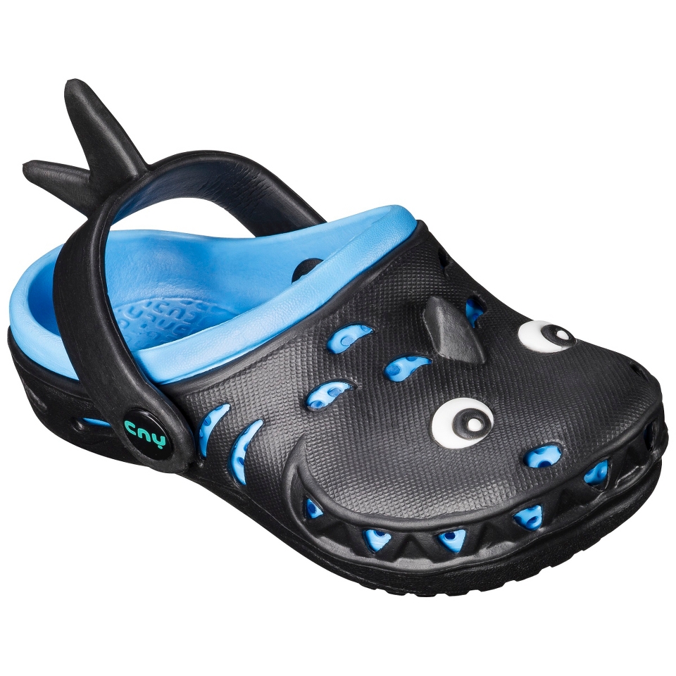 Toddler Boys Shark Clogs   Black Combo 4 5