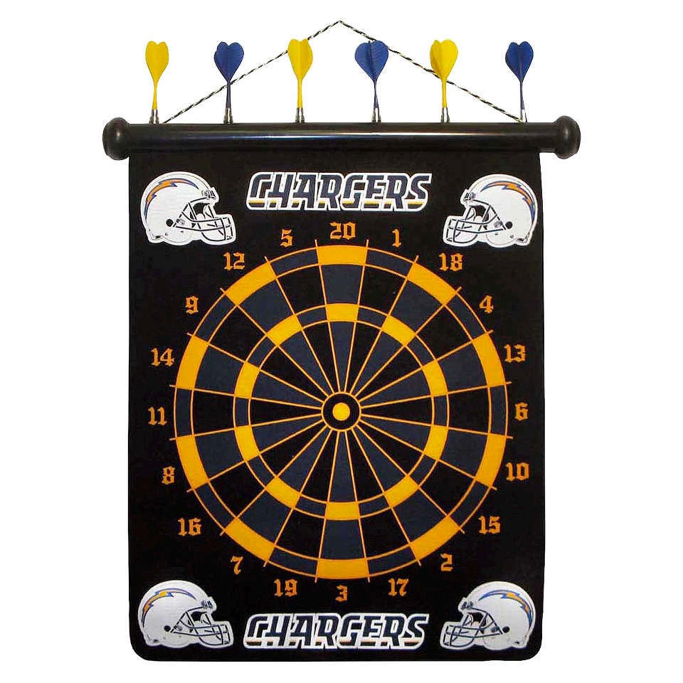 Rico NFL San Diego Chargers Magnetic Dart Board Set