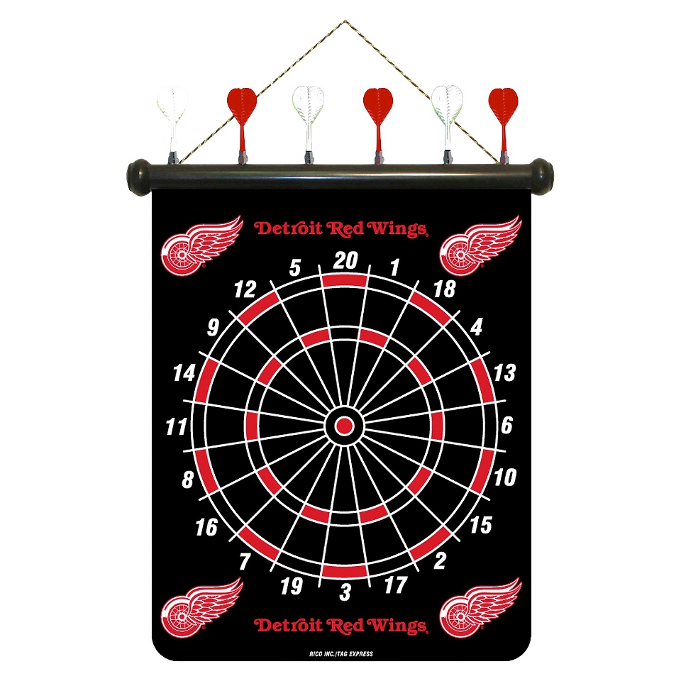 Rico NHL Detroit Red Wings Magnetic Dart Board Set