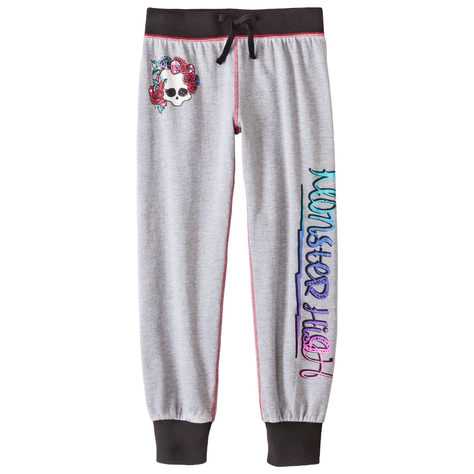 Monster Chic Girls Lounge Pants   Heather Grey L