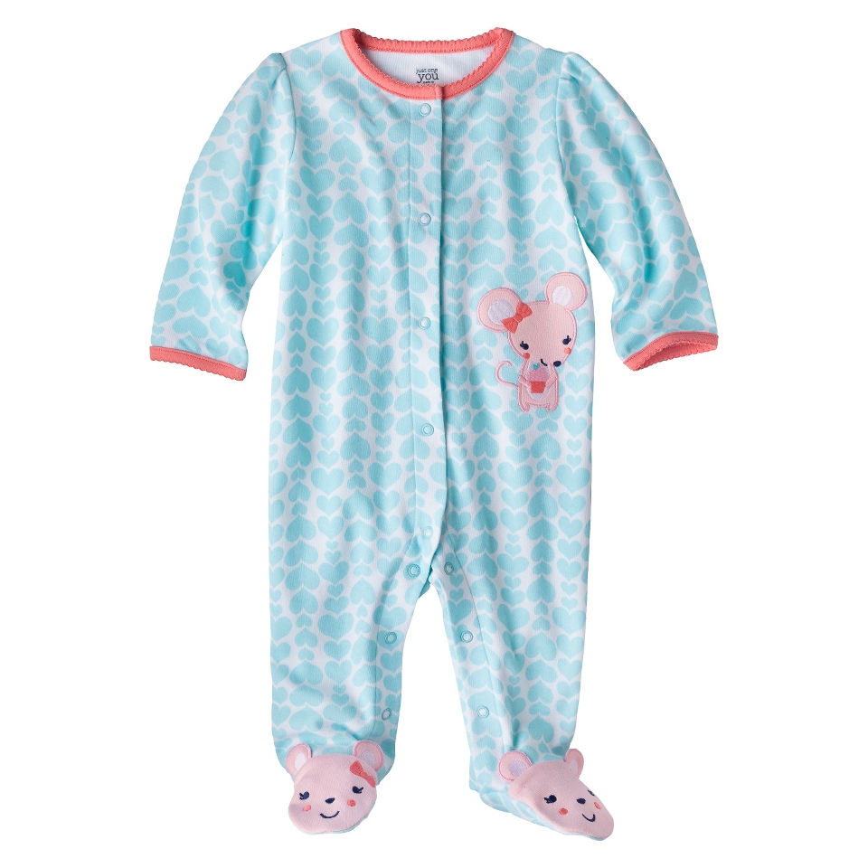 Just One YouMade by Carters Newborn Girls Mouse Sleep N Play   Light Blue 6 M