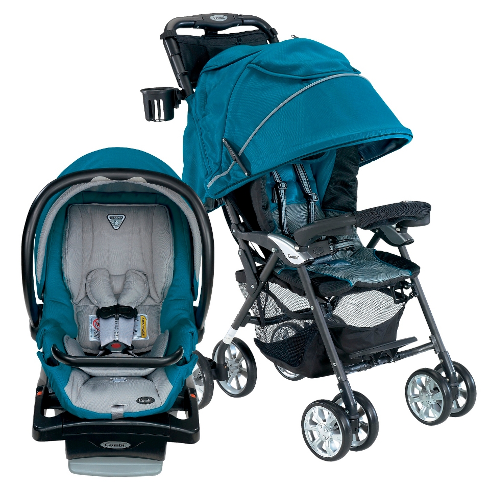 Cabria Stroller and Shuttle Infant Car Seat Bundle   Teal by Combi