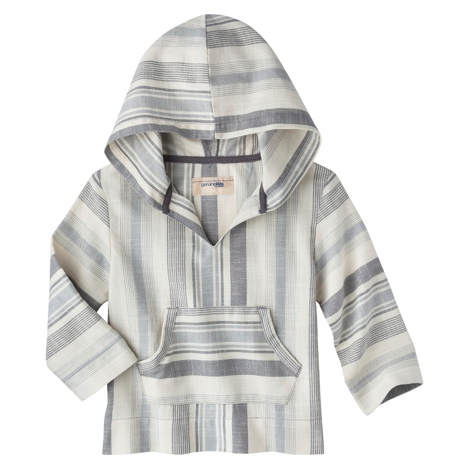 Genuine Kids from OshKosh Infant Toddler Boys Striped Baja Top   Gray Mist 4T