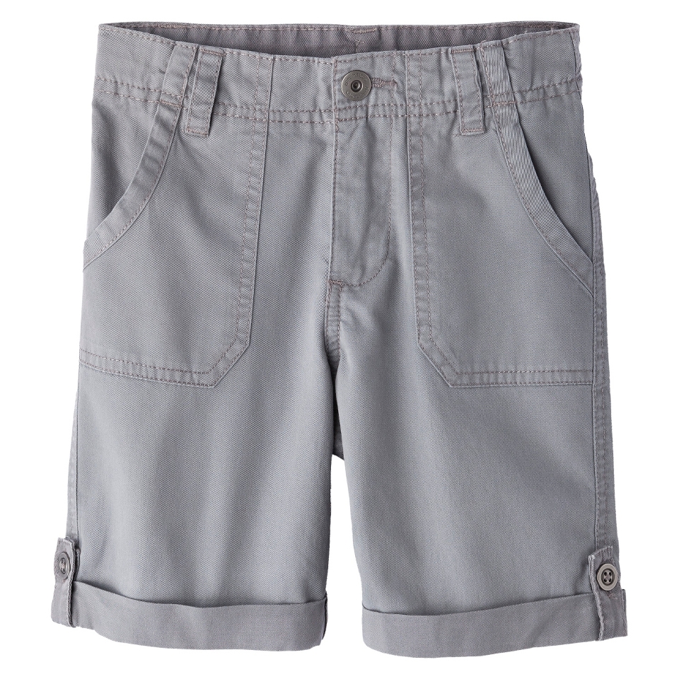 Genuine Kids from OshKosh Infant Toddler Boys Chino Short   Radiant Gray 18 M