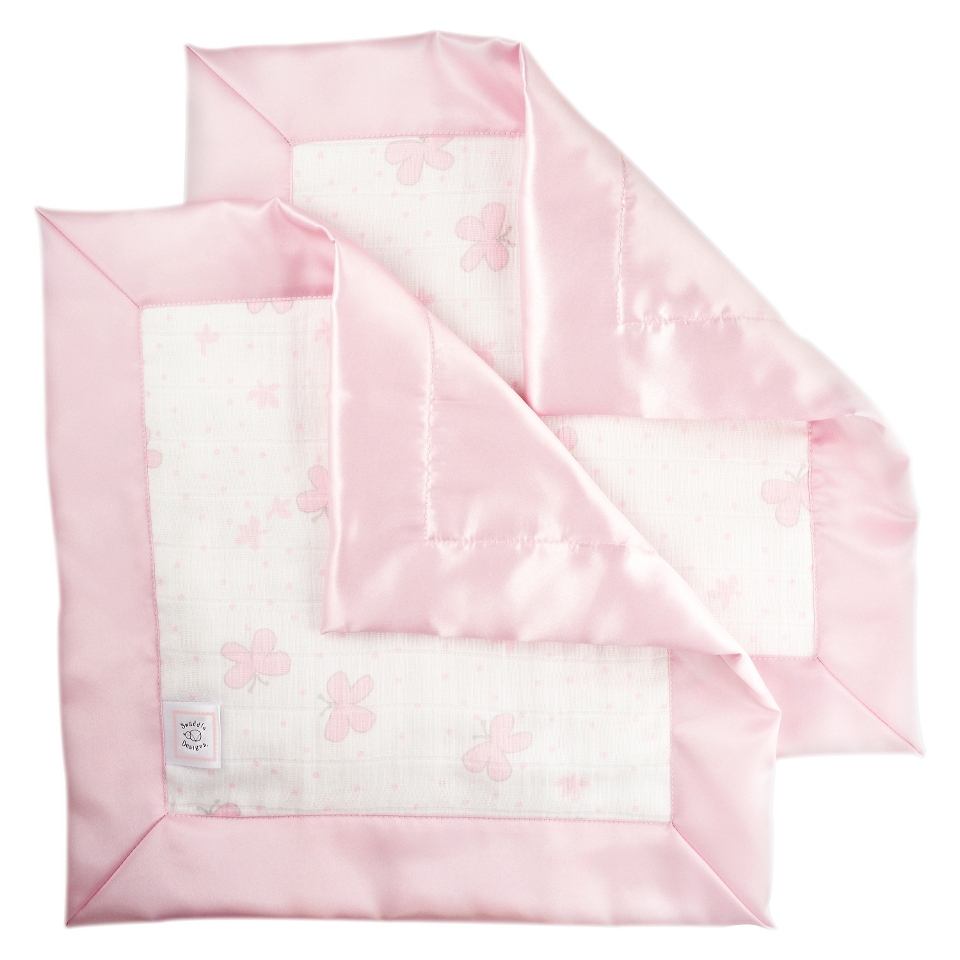 SwaddleDesigns 2pk Muslin Lovie   Butterflies