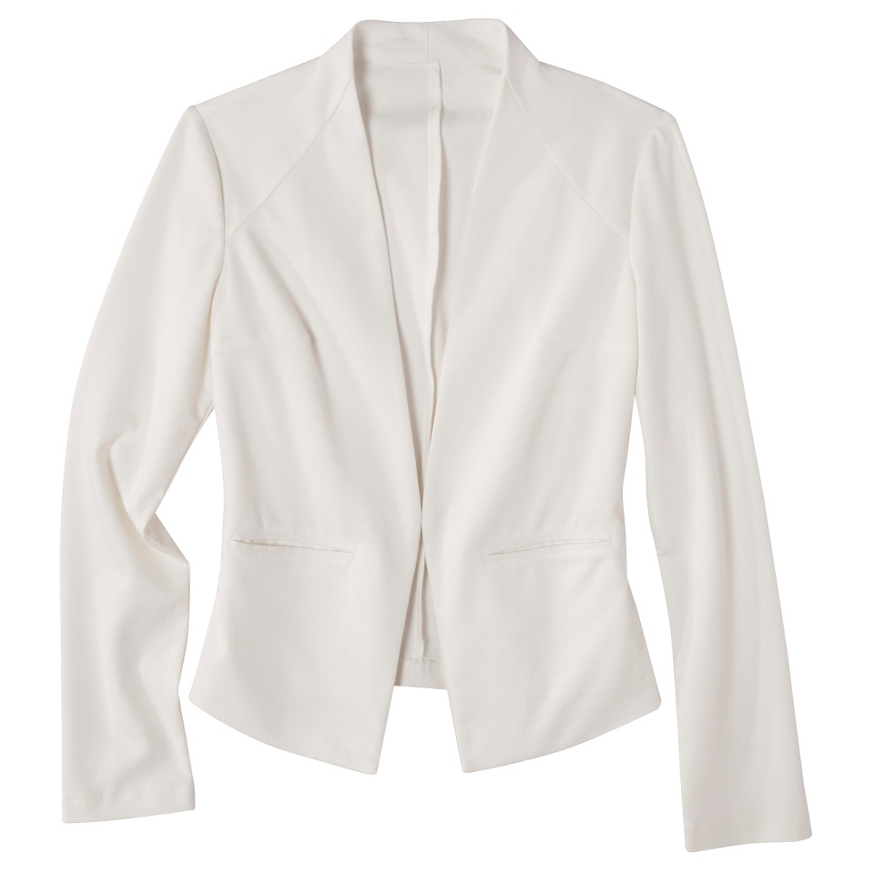 Merona Petites Ponte Collarless Jacket   Sour Cream XLP