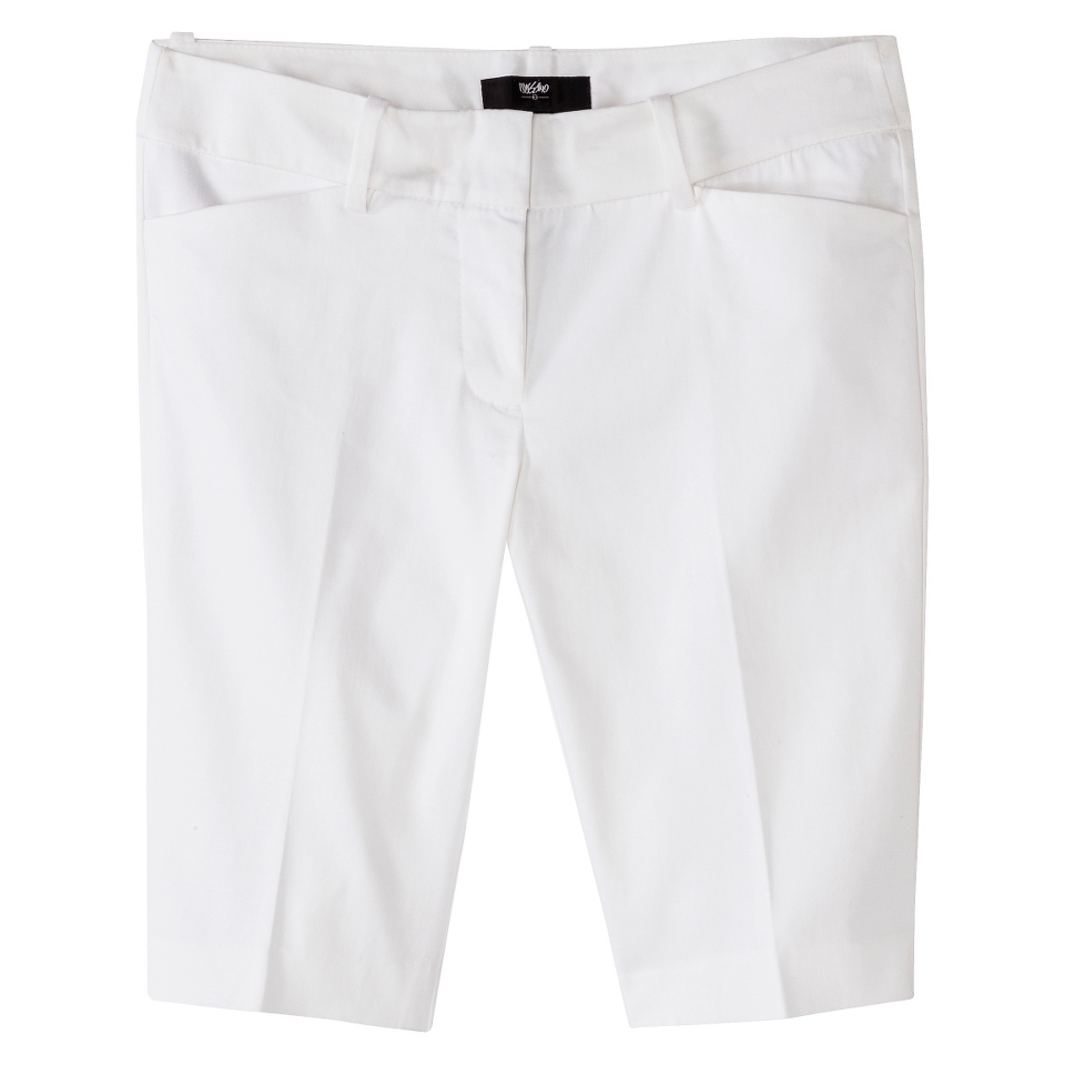 Mossimo Petites 10 Bermuda Shorts   White 18P