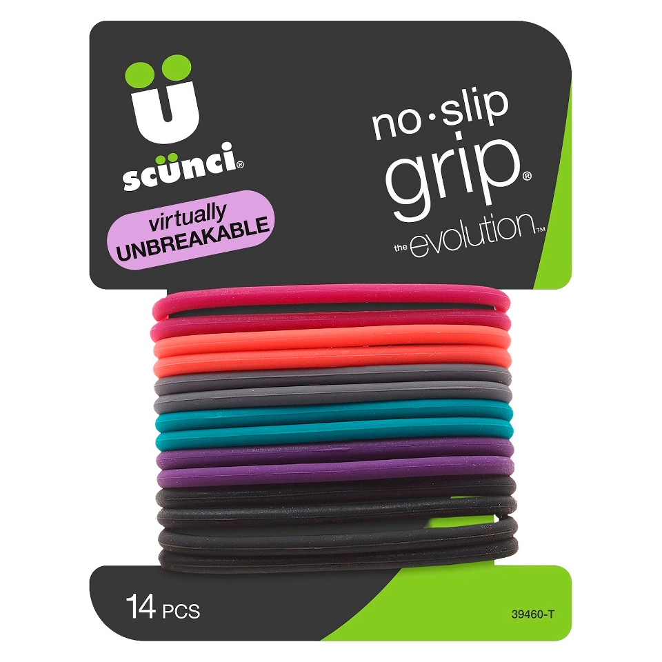 Scunci No Slip Grip Comfortable Hair Elastics   Sport