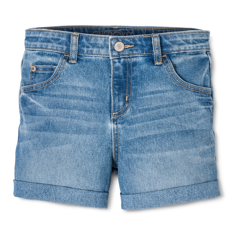 Cherokee Girls Shorts   Frigid Blue L Plus