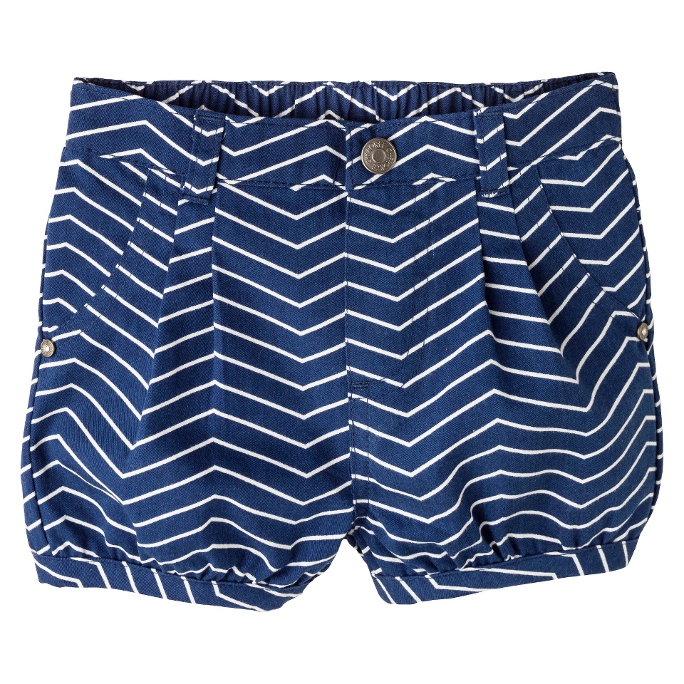 Cherokee Newborn Girls Chevron Bubble Short   Blue 0 3 M