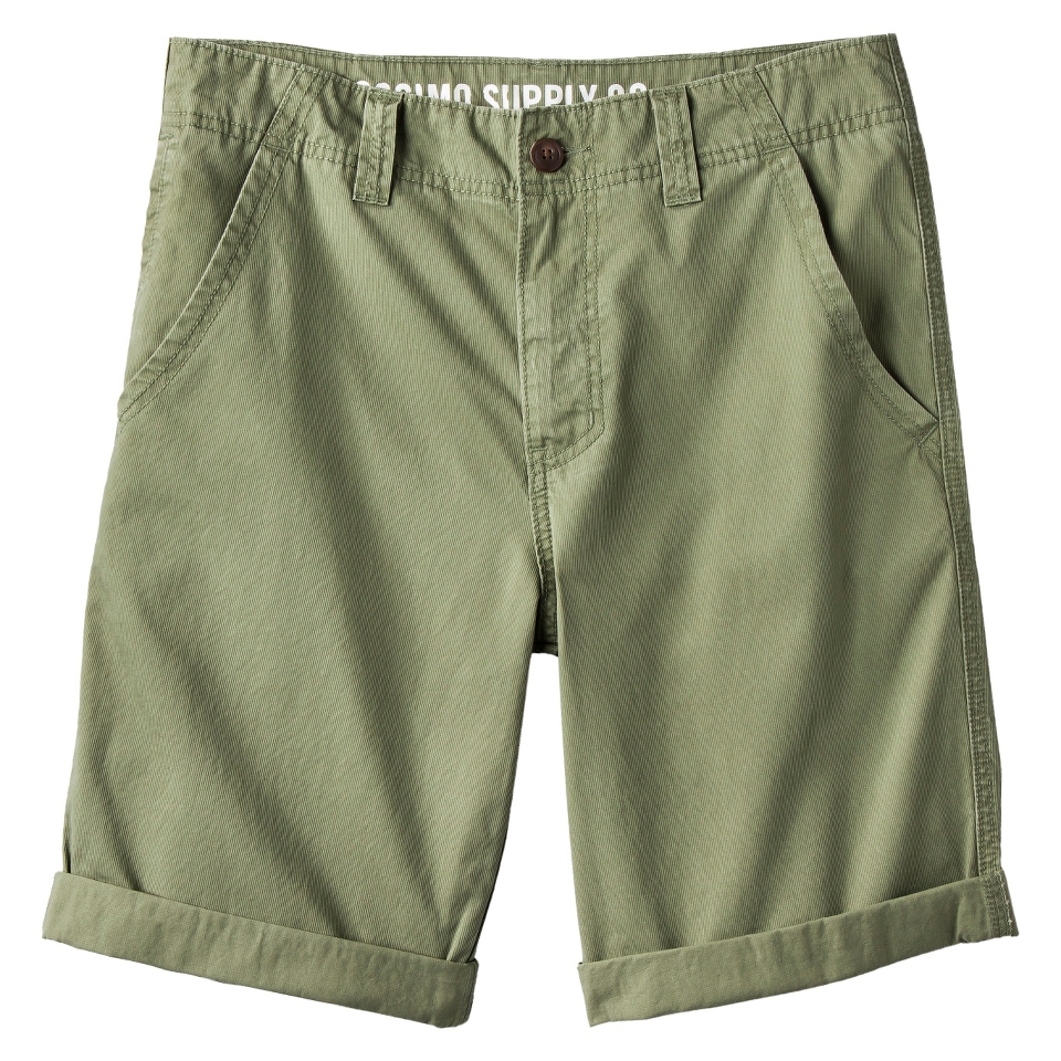 Mossimo Supply Co. Mens Cuffed Corduroy Shorts   Chive Green 32