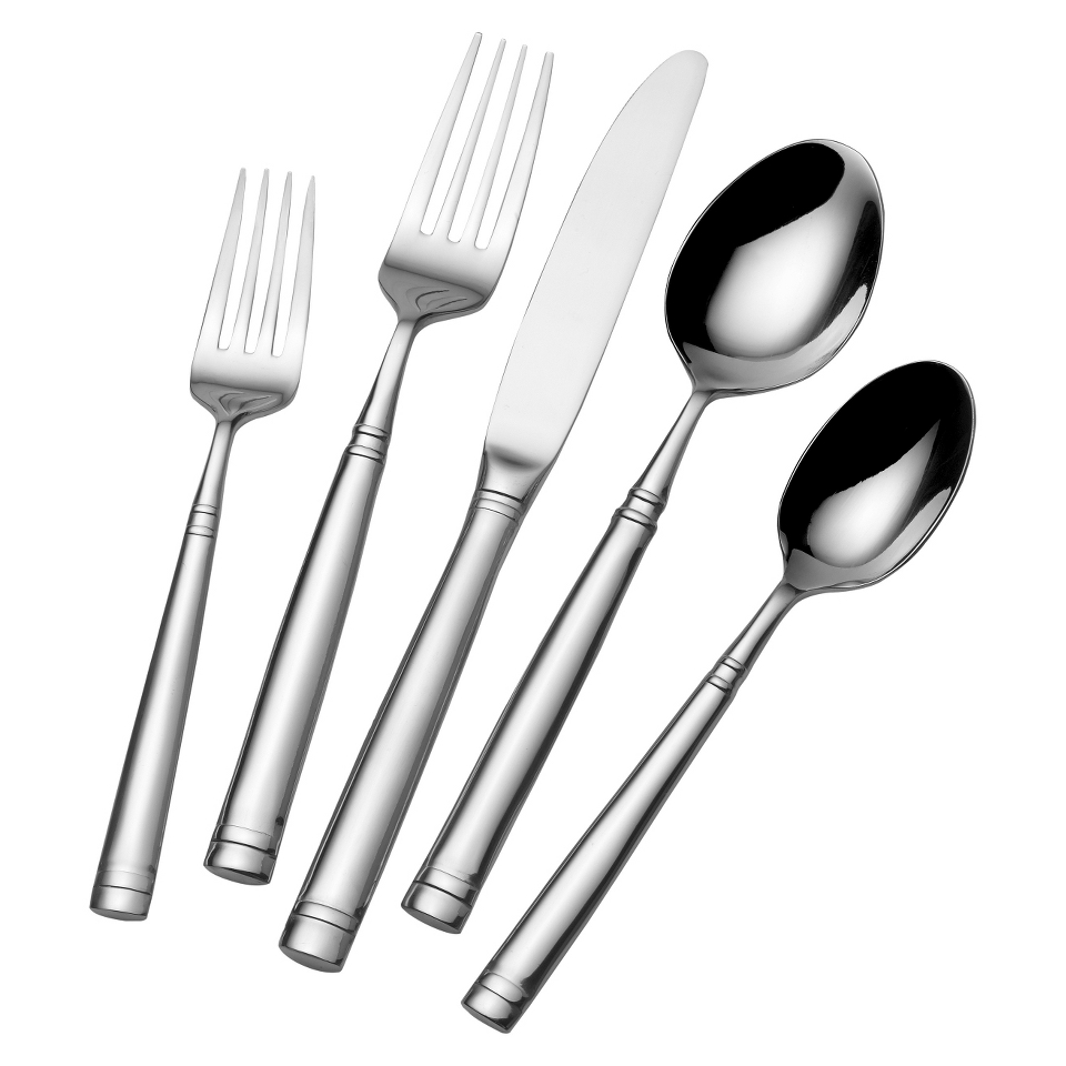 Towle Living Contour 42 Piece Flatware Set