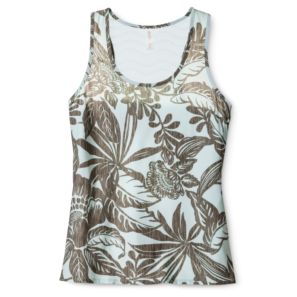 Gilligan & OMalley Womens Belize Fern Tank   Leaf Print XL