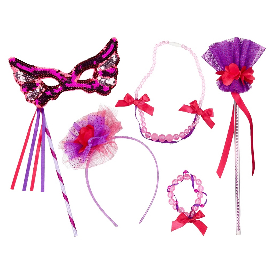 Whimsy & Wonder Purple Wand, Mask & Jewelry Set Bundle