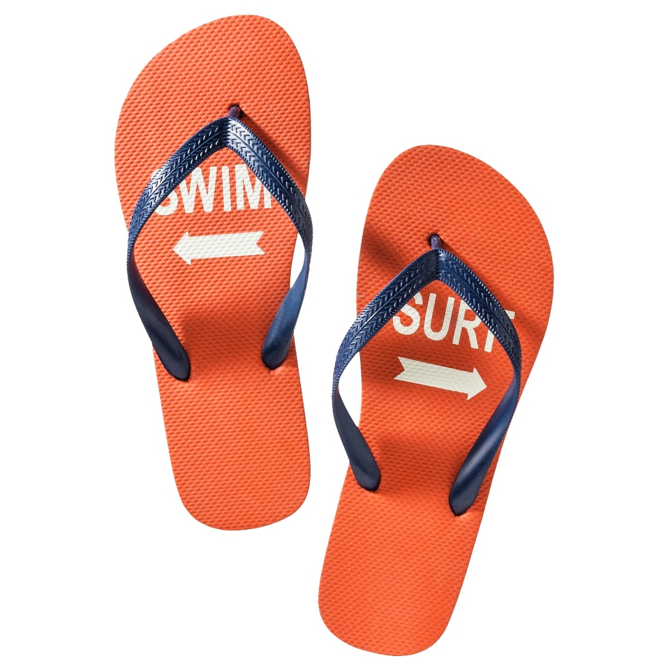 Mens Limited Edition Mossimo Supply Co. Flip Flop Sandal  Orange 10
