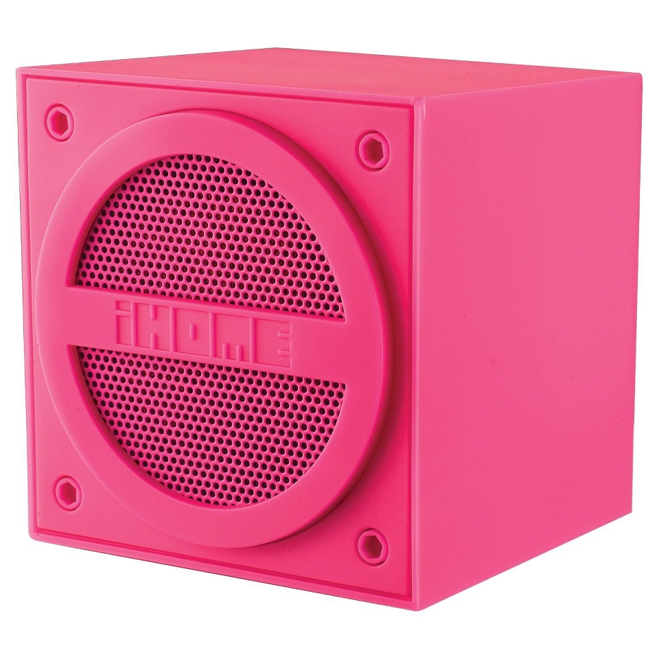 iHome Wireless Mini Speaker Cube   Pink (iBT16PC)