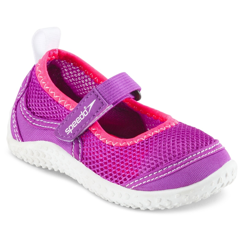 Speedo Toddler Girls Mary Jane Water Shoes Teal & Pink   Large