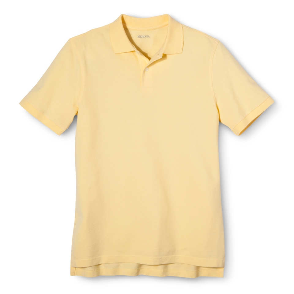 Mens Classic Fit Polo Shirt Popcorn Yellow S