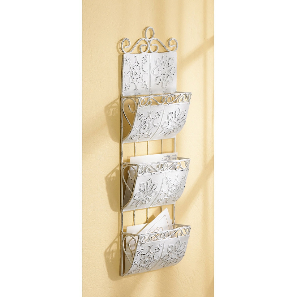 Wall Shelf Frill Decorative Wall Organizer   White