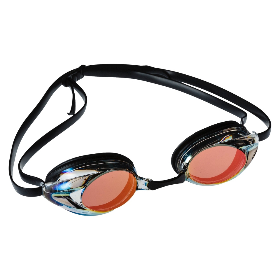 Speedo Adult Record Breaker Mirrored Goggle   Black & Clear