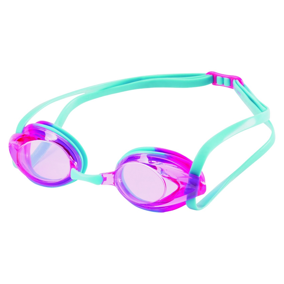 Speedo Junior Record Breaker Goggle   Black/White/Hot Pink