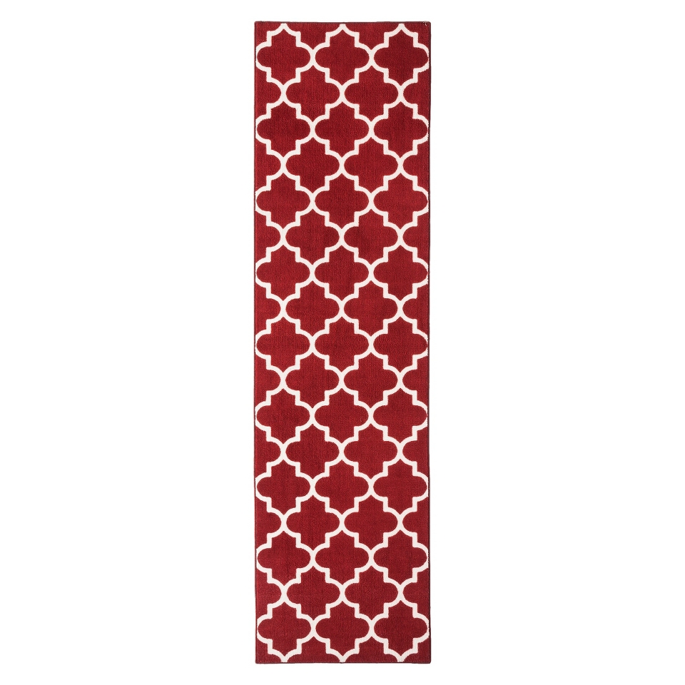 Maples Fretwork Runner   Red (110x7)