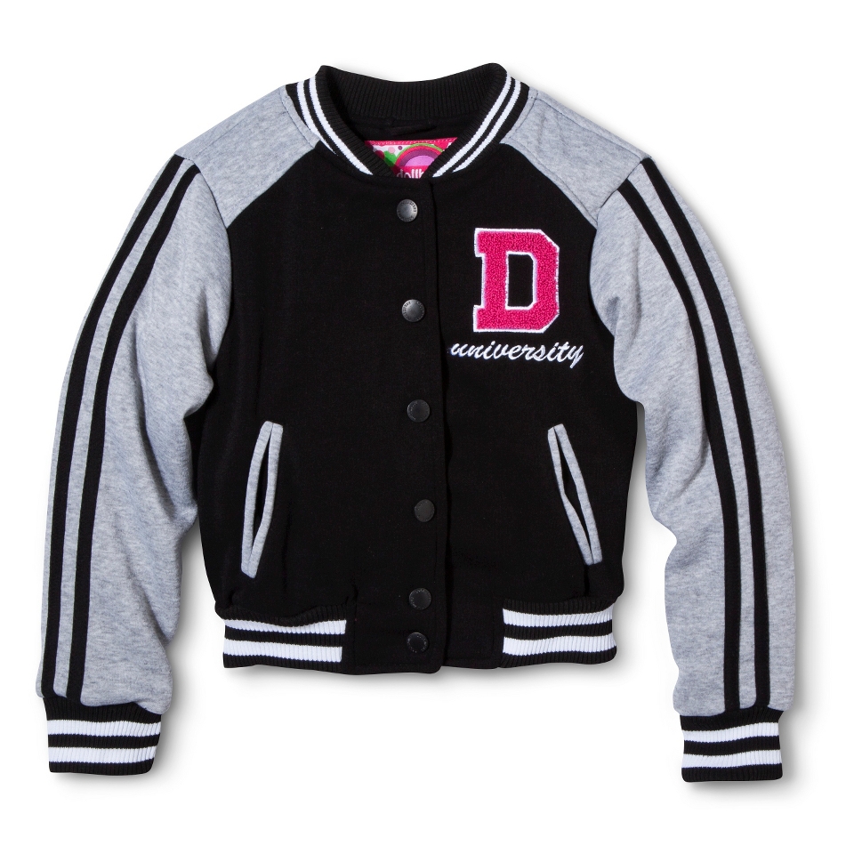 Dollhouse Girls Varsity Jacket   Black 16