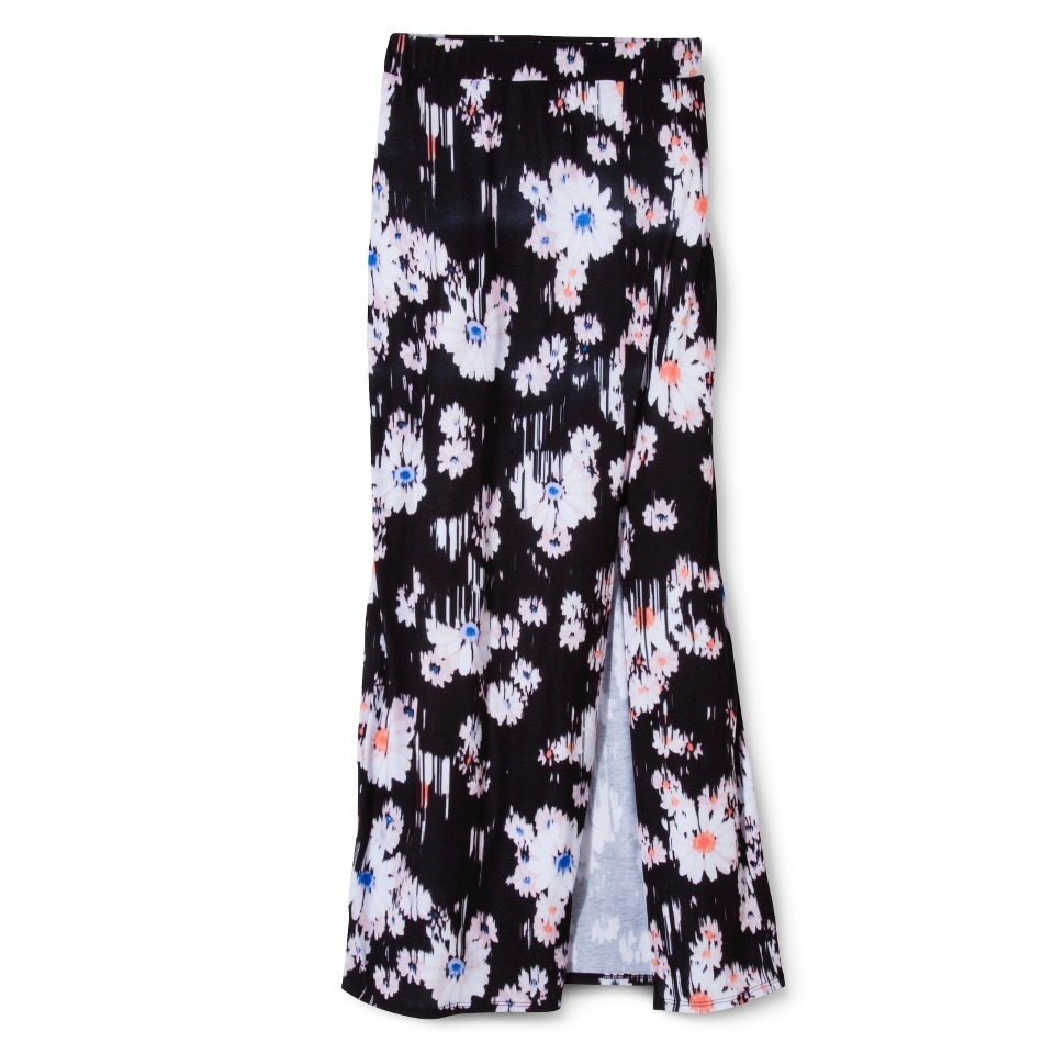 Mossimo Supply Co. Juniors Maxi Skirt with Slit   Broken Floral S(3 5)