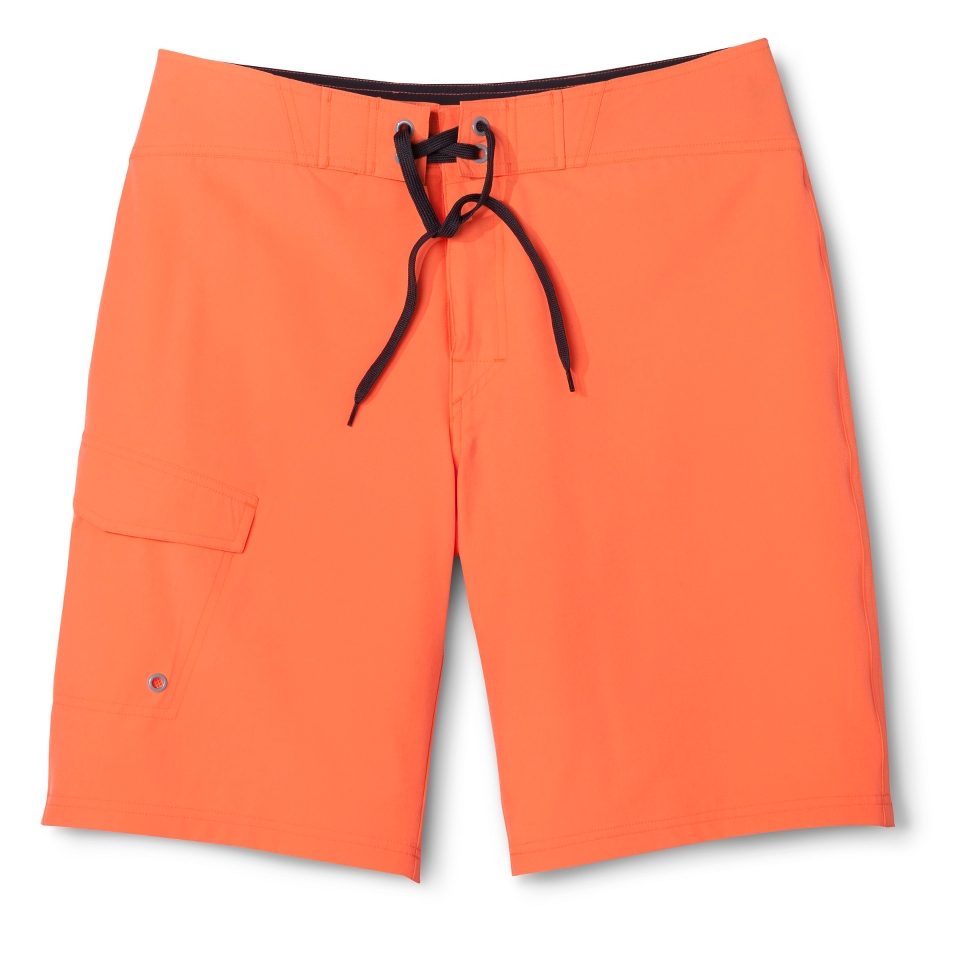 Mossimo Supply Co. Mens 11 Neon Orange Boardshort   Orange 36