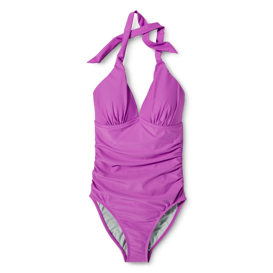 Womens 1 Piece Swimsuit  Violet XL