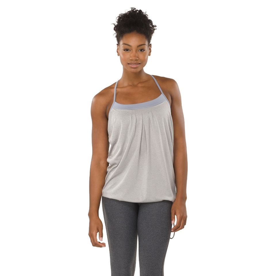 C9 by Champion Womens Racer Tank With Inner Bra   Heather Grey S