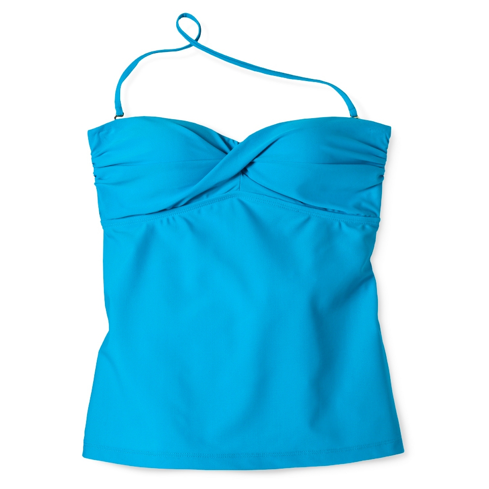 Womens Tankini Swim Top  Blue S