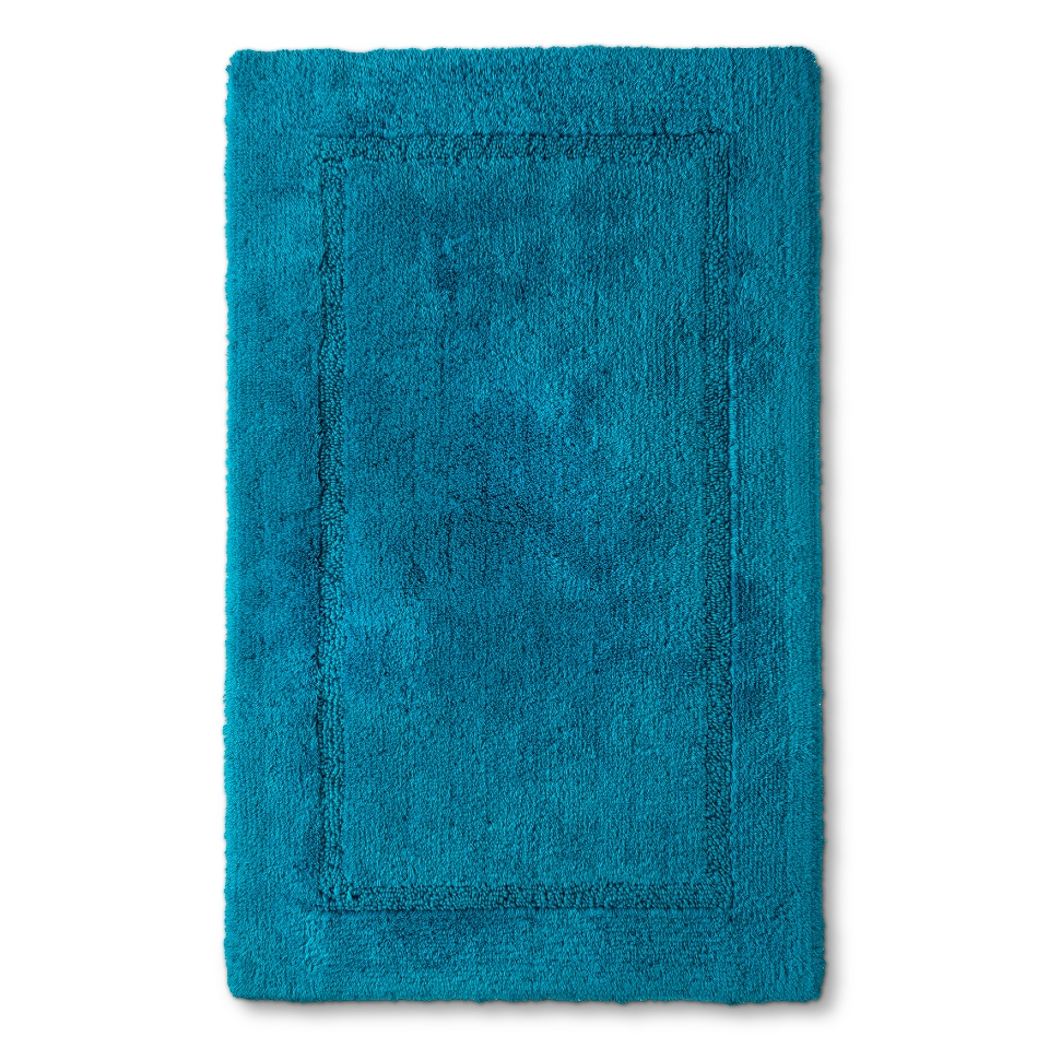 Threshold Botanic Fiber Rug   Monte Carlo Turquoise (23x37)