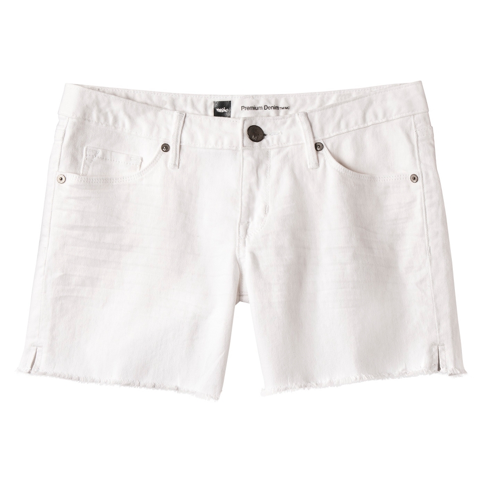 Mossimo Womens 5 Frayed Hem Shorts   Fresh White 18