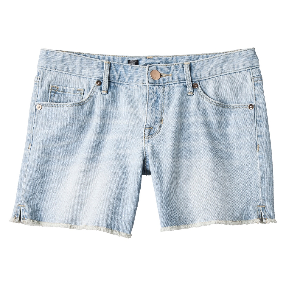 Mossimo Womens 3.5 Frayed Shorts   Light Wash 18