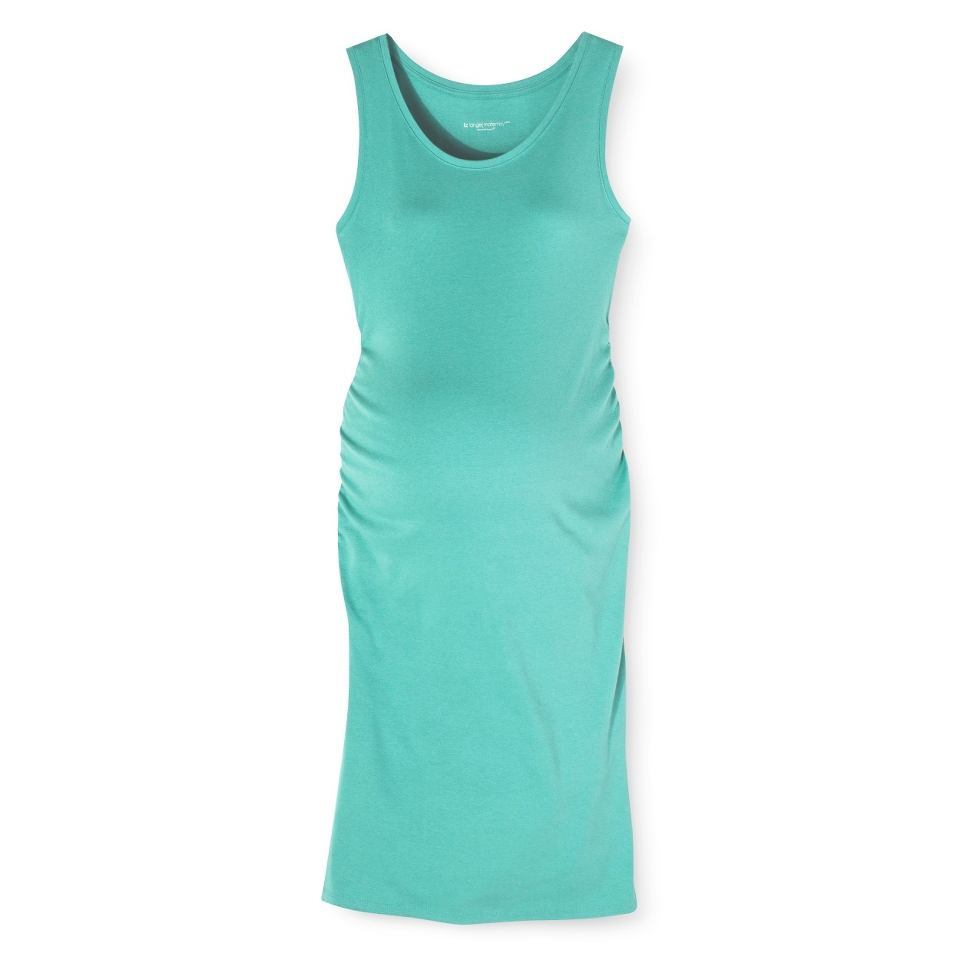 Liz Lange for Target Maternity Sleeveless Tee Shirt Dress   Sunglow Green L