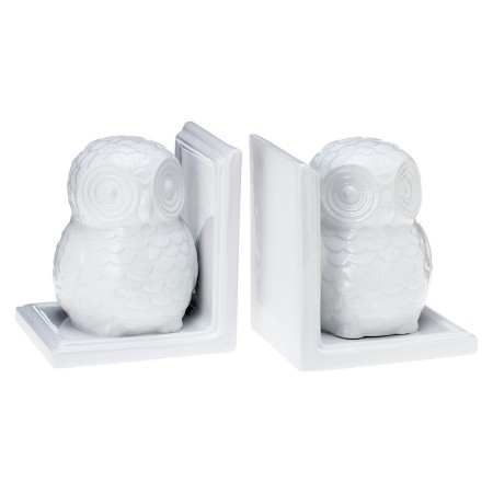 Owl Ceramic Bookend Set