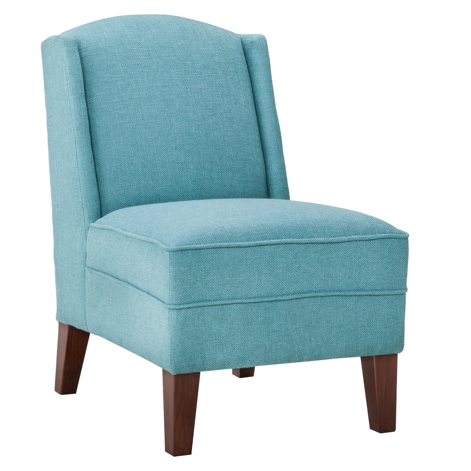 Upholstered Chair Threshold Modified Wingback Chair   Teal