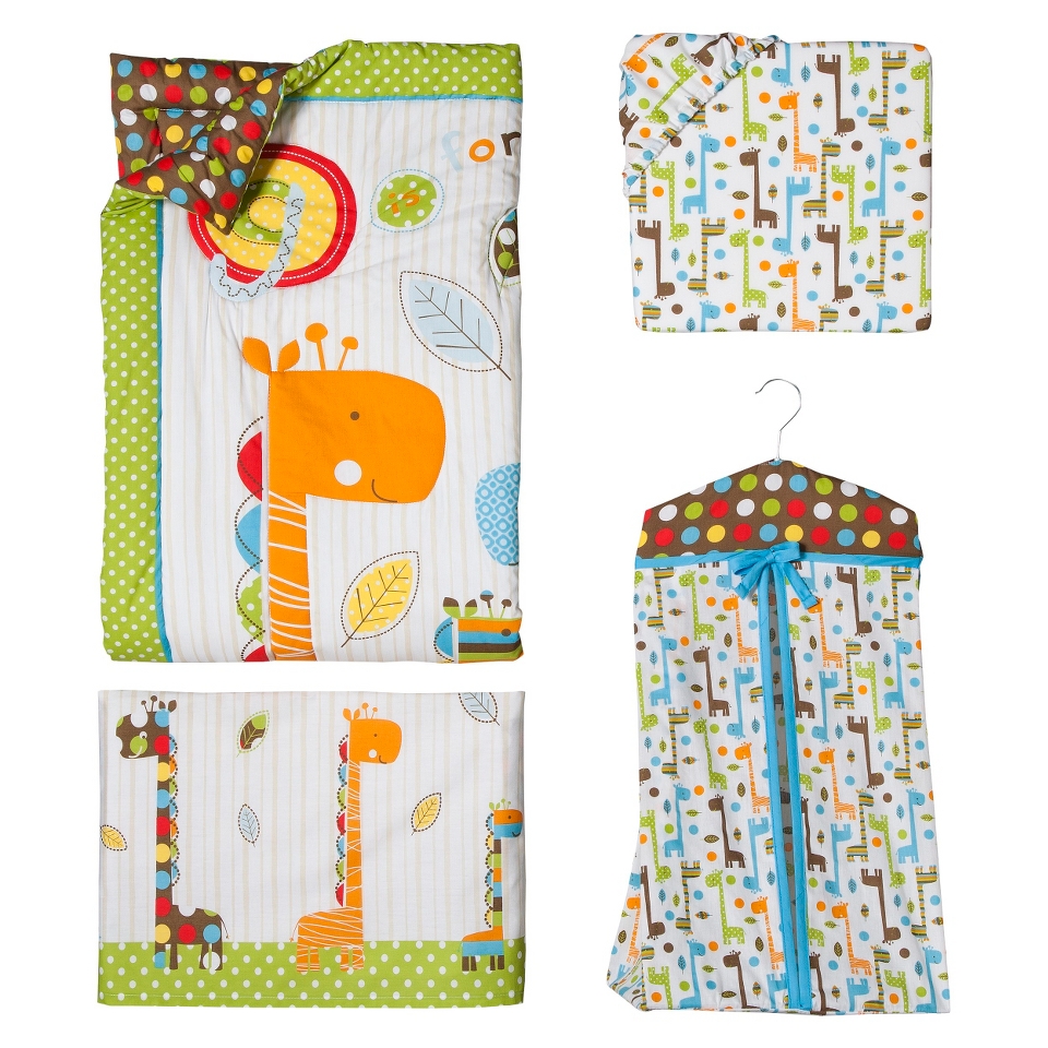 G is for Giraffe 6pc Crib Bedding Set