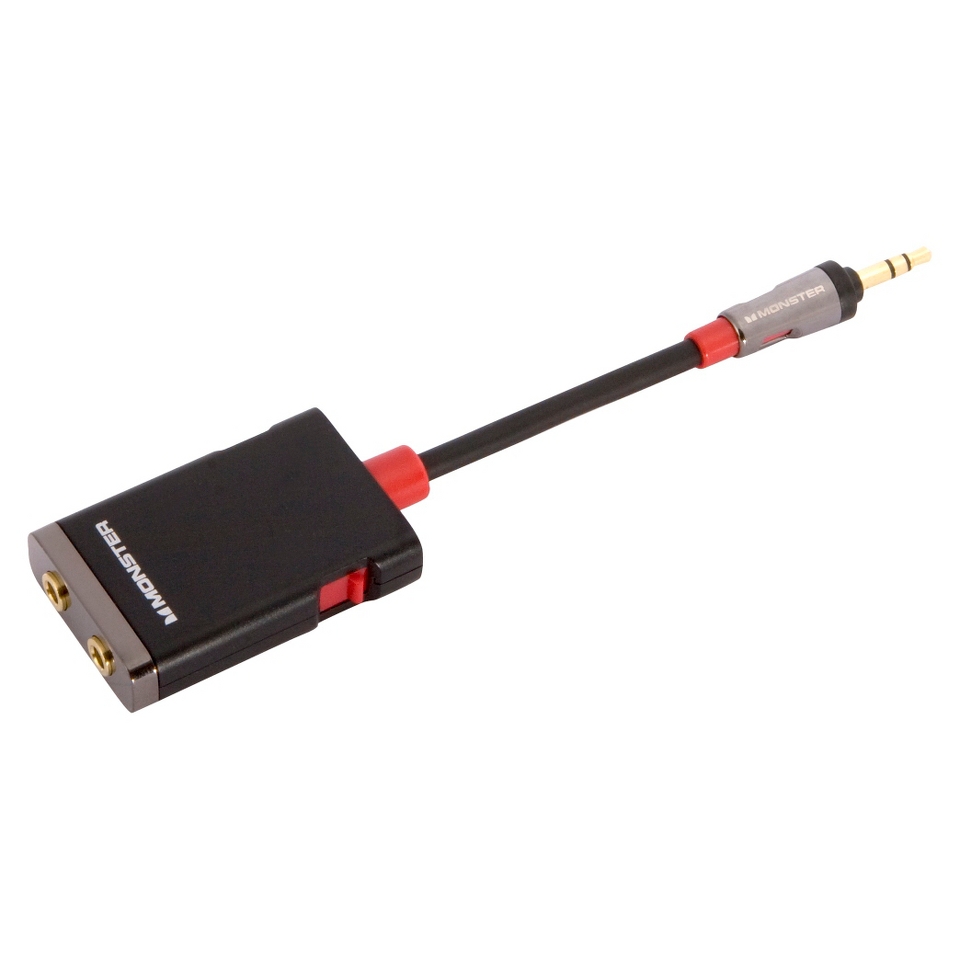 Monster Cable 2 Inches Y Splitter   Black