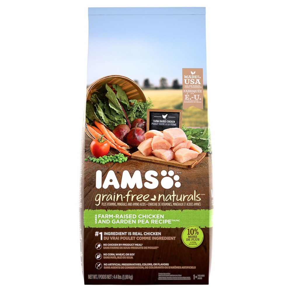 UPC 019014703890 product image for Iams Grain Free Naturals Chicken & Garden Pea Recipe Dry Dog Food 4 | upcitemdb.com