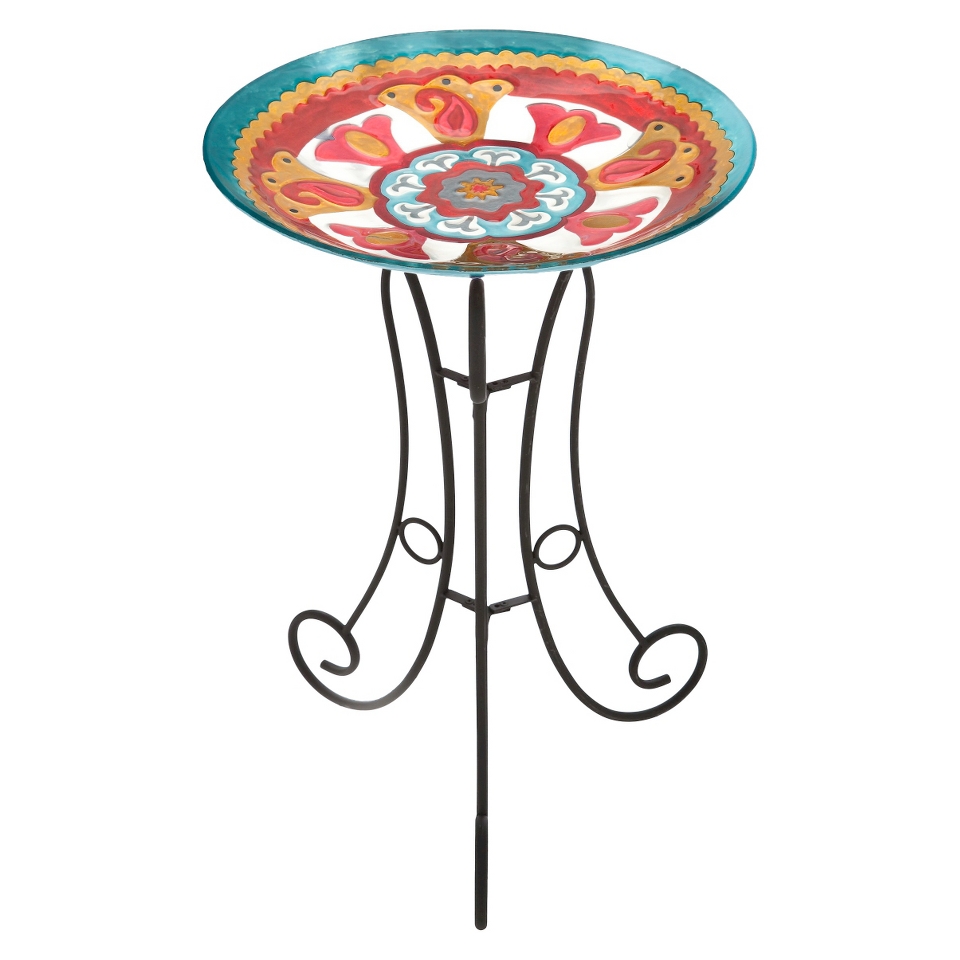 Costa Catalonia Glass Birdbath Set