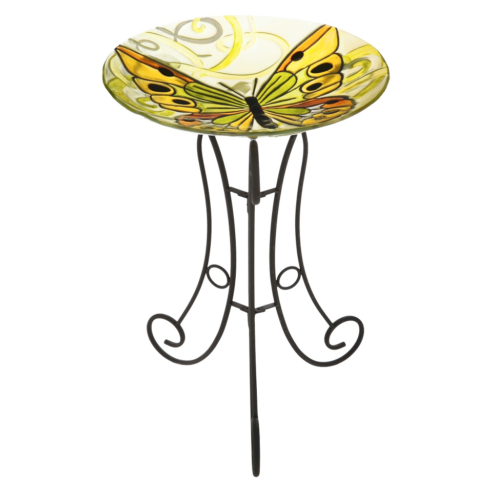 Seraphic Flight Glass Birdbath Set