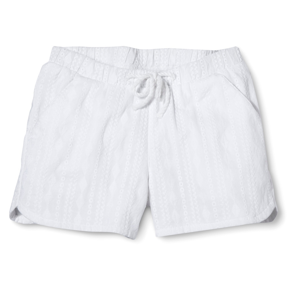 Girls Fashion Drawstring Short   Fresh White XL