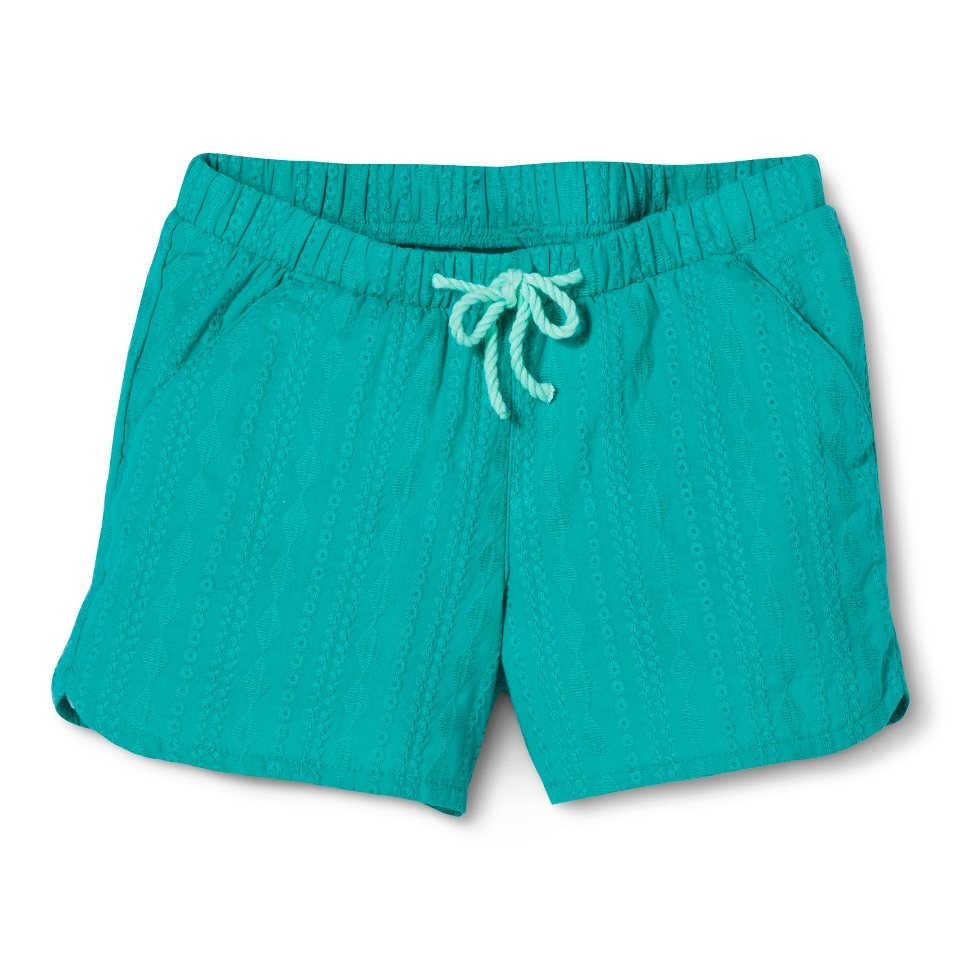 Girls Fashion Drawstring Short   Tropic Green L