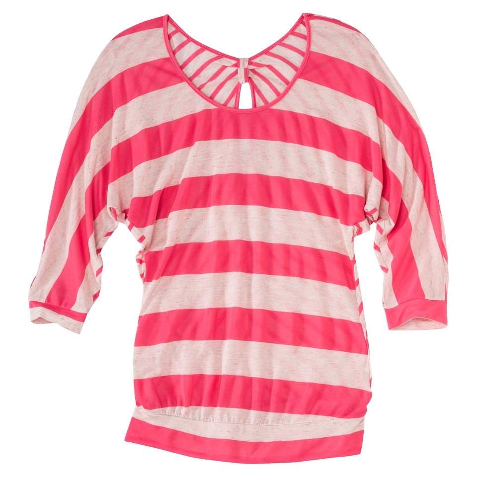 Juniors Bow Back Striped Top   Honey Bird S