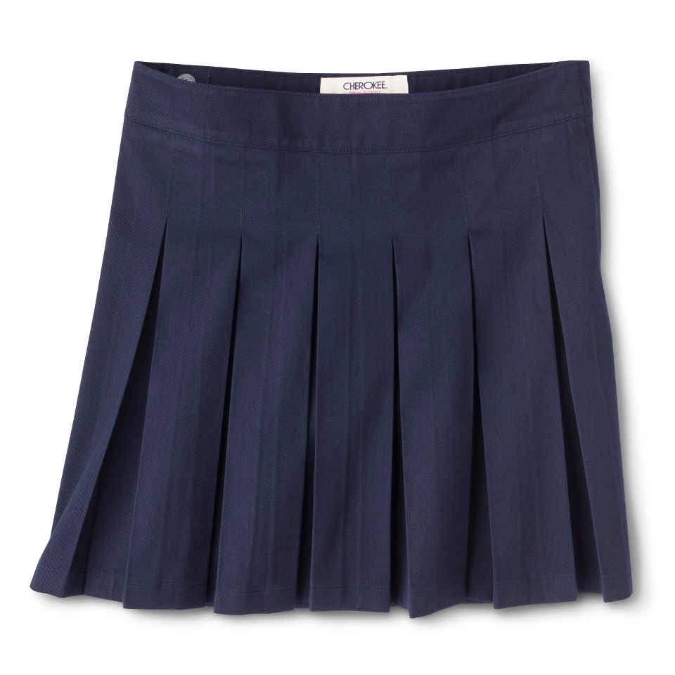 Cherokee Girls School Uniform Pleated Scooter   Xavier Navy 16