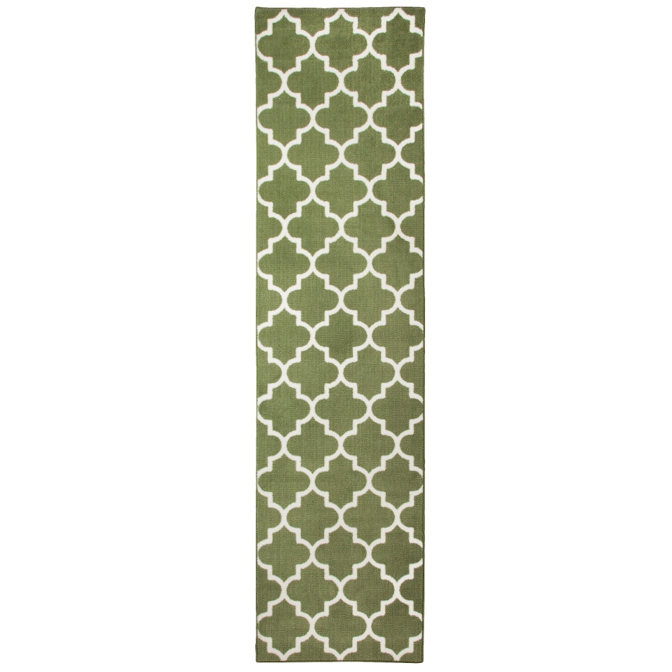 Maples Fretwork Runner   Green (110x7)