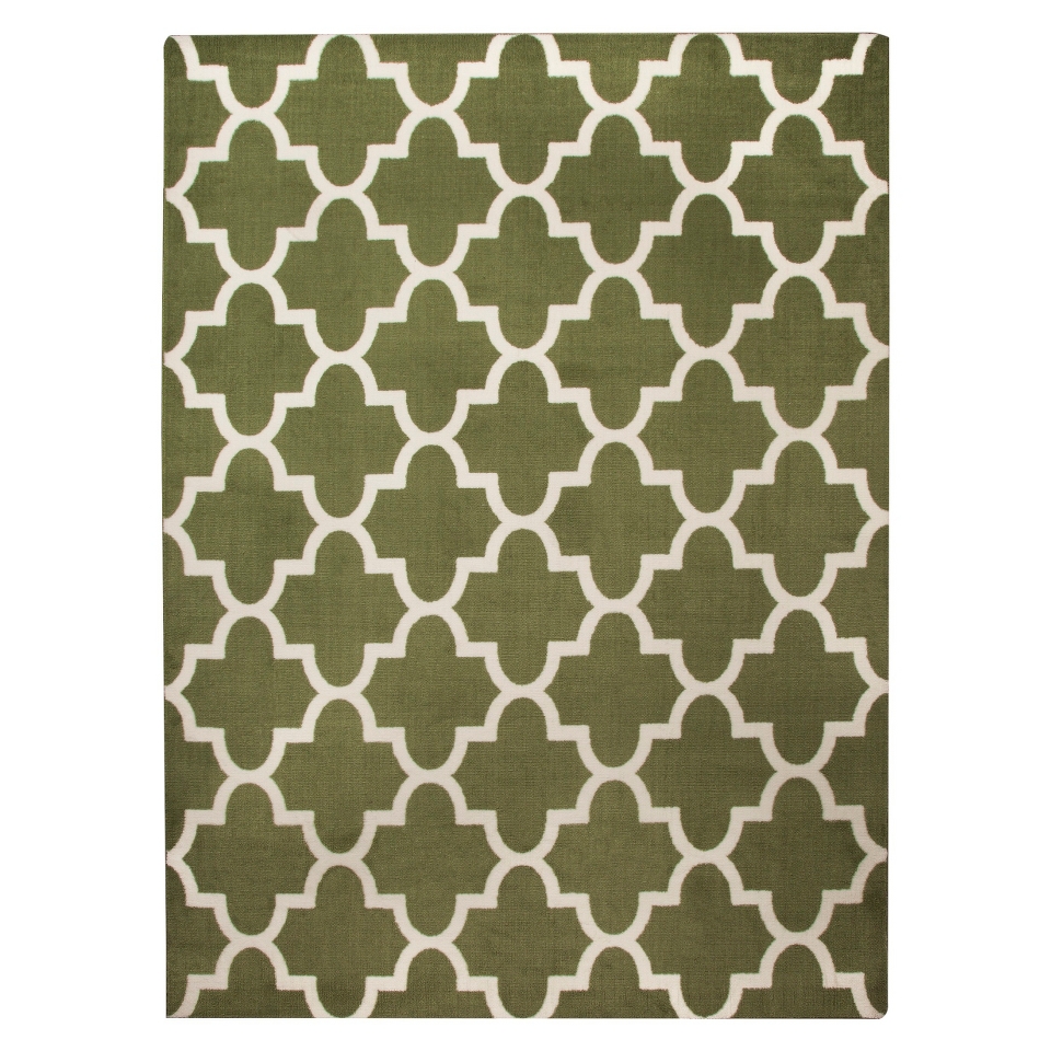 Maples Fretwork Area Rug   Green (7x10)